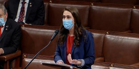  In this Thursday, Jan. 7, 2021 file photo image taken from video, Rep. Jaime Herrera Beutler, R-Wash., speaks as the House debates the objection to co<em></em>nfirm the Electoral College vote from Pennsylvania, at the U.S. Capitol. On Tuesday, Jan. 12 Herrera Beutler came out in favor of impeaching President Do<em></em>nald Trump over the riot at the Capitol.  (House Television via AP, File)