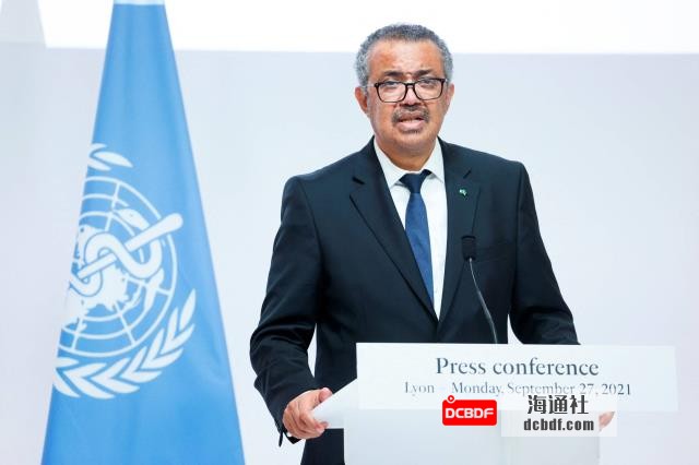 WHO Director-General Tedros Adhanom Ghebreyesus holds a press co<em></em>nference on Mo<em></em>nday in Lyon, France.  | AFP-JIJI
